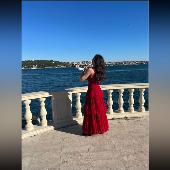 Needle And Thread Red Candice Gown - Picture 3 of 3